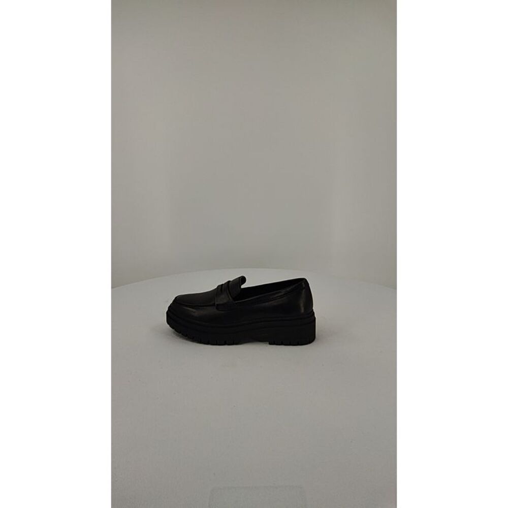 Quince Black Platform Penny Loafers